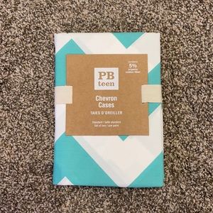 Pottery barn Chevron standard pillowcases. Set of two.